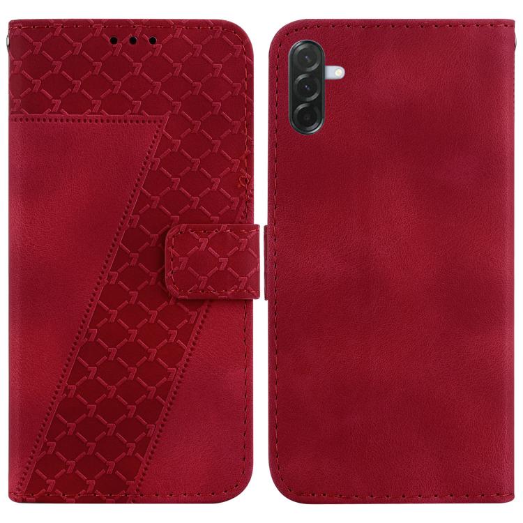 Custodia per telefono in pelle goffrata a sette forme, For Samsung Galaxy A57 5G, For Samsung Galaxy A37 5G / A36 5G, For Samsung Galaxy A07 4G / A06 4G / 5G, For Samsung Galaxy A36 5G / A56 5G