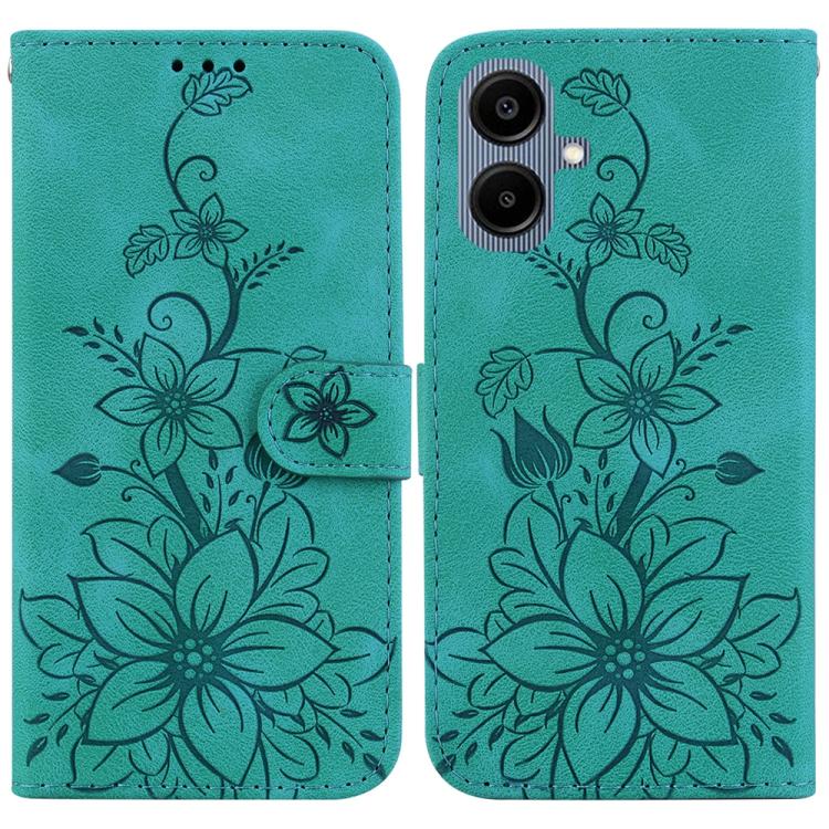 Custodia per telefono in pelle goffrata Lily, For Galaxy A57 5G, For Galaxy A37 5G / A36 5G, For Galaxy A27 5G, For Galaxy A07 4G / A06 4G / 5G