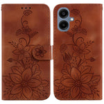 Custodia per telefono in pelle goffrata Lily, For Galaxy A57 5G, For Galaxy A37 5G / A36 5G, For Galaxy A27 5G, For Galaxy A07 4G / A06 4G / 5G