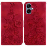 Custodia per telefono in pelle goffrata Lily, For Galaxy A57 5G, For Galaxy A37 5G / A36 5G, For Galaxy A27 5G, For Galaxy A07 4G / A06 4G / 5G