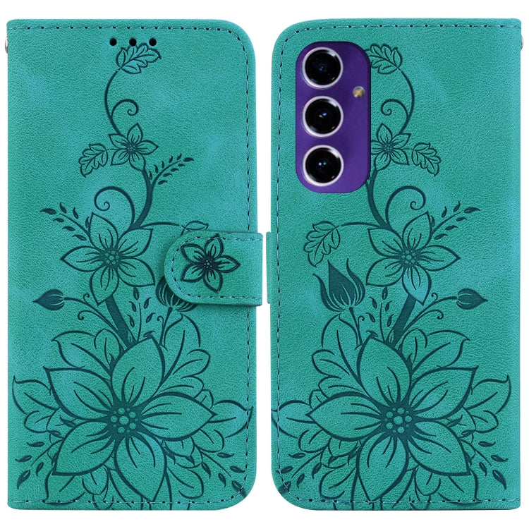 Custodia per telefono in pelle goffrata Lily, For Galaxy A36 5G / A56 5G, For Galaxy A26 5G, For Galaxy A16 5G, For Galaxy A25 5G / A25e JP Edition
