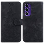 Custodia per telefono in pelle goffrata Lily, For Galaxy A36 5G / A56 5G, For Galaxy A26 5G, For Galaxy A16 5G, For Galaxy A25 5G / A25e JP Edition