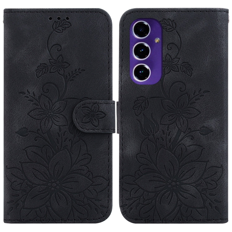 Custodia per telefono in pelle goffrata Lily, For Galaxy A36 5G / A56 5G, For Galaxy A26 5G, For Galaxy A16 5G, For Galaxy A25 5G / A25e JP Edition