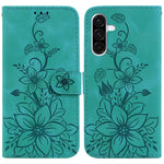 Custodia per telefono in pelle goffrata Lily, For Galaxy A36 5G / A56 5G, For Galaxy A26 5G, For Galaxy A16 5G, For Galaxy A25 5G / A25e JP Edition