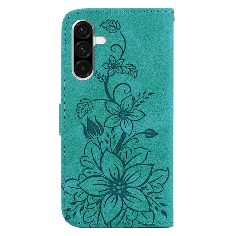 Custodia per telefono in pelle goffrata Lily, For Galaxy A36 5G / A56 5G, For Galaxy A26 5G, For Galaxy A16 5G, For Galaxy A25 5G / A25e JP Edition