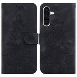Custodia per telefono in pelle goffrata Lily, For Galaxy A36 5G / A56 5G, For Galaxy A26 5G, For Galaxy A16 5G, For Galaxy A25 5G / A25e JP Edition