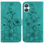 Custodia per telefono in pelle goffrata Lily, For Galaxy A36 5G / A56 5G, For Galaxy A26 5G, For Galaxy A16 5G, For Galaxy A25 5G / A25e JP Edition