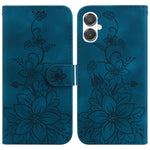 Custodia per telefono in pelle goffrata Lily, For Galaxy A36 5G / A56 5G, For Galaxy A26 5G, For Galaxy A16 5G, For Galaxy A25 5G / A25e JP Edition
