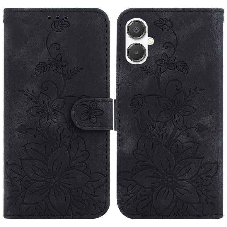 Custodia per telefono in pelle goffrata Lily, For Galaxy A36 5G / A56 5G, For Galaxy A26 5G, For Galaxy A16 5G, For Galaxy A25 5G / A25e JP Edition