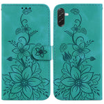 Custodia per telefono in pelle goffrata Lily, For Galaxy A57 5G, For Galaxy A37 5G / A36 5G, For Galaxy A27 5G, For Galaxy A07 4G / A06 4G / 5G