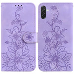 Custodia per telefono in pelle goffrata Lily, For Galaxy A57 5G, For Galaxy A37 5G / A36 5G, For Galaxy A27 5G, For Galaxy A07 4G / A06 4G / 5G