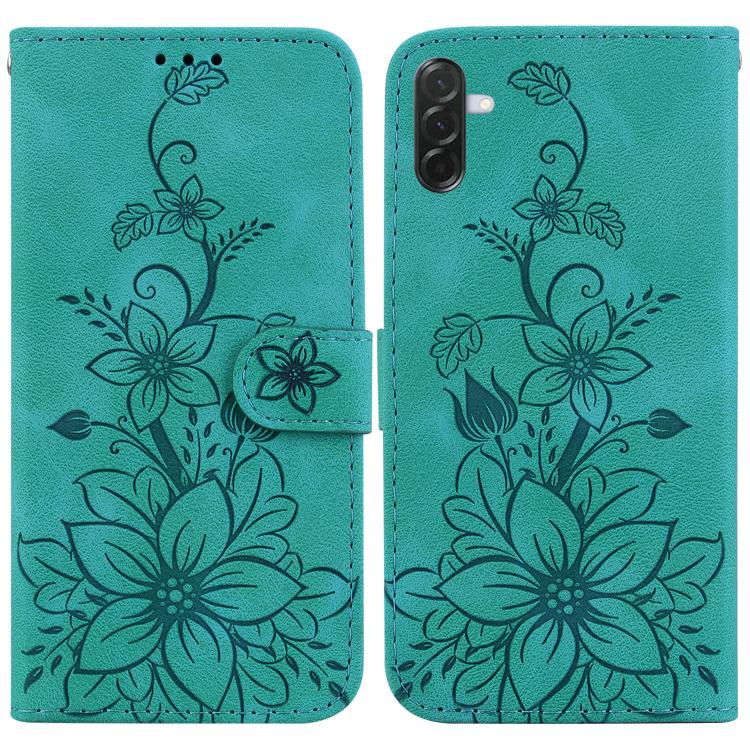 Custodia per telefono in pelle goffrata Lily, For Galaxy A57 5G, For Galaxy A37 5G / A36 5G, For Galaxy A27 5G, For Galaxy A07 4G / A06 4G / 5G
