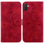 Custodia per telefono in pelle goffrata Lily, For Galaxy A57 5G, For Galaxy A37 5G / A36 5G, For Galaxy A27 5G, For Galaxy A07 4G / A06 4G / 5G