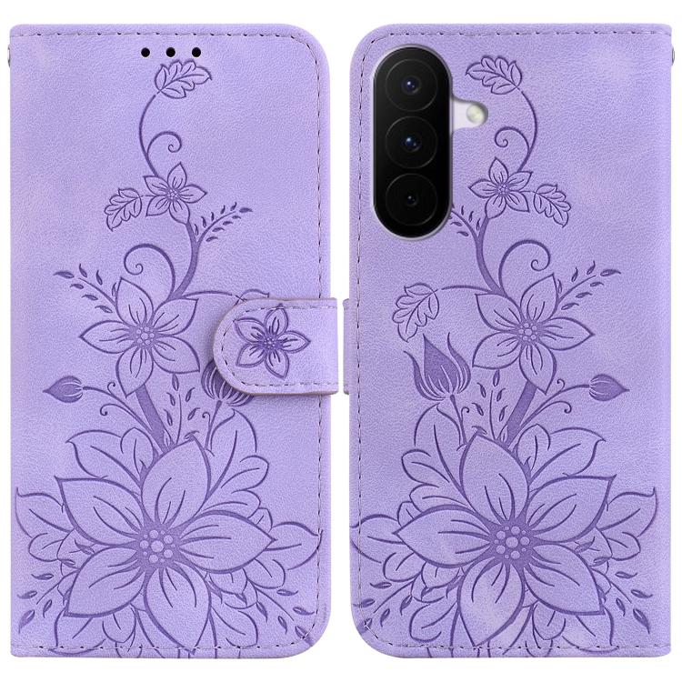 Custodia per telefono in pelle goffrata Lily, For Galaxy A57 5G, For Galaxy A37 5G / A36 5G, For Galaxy A27 5G, For Galaxy A07 4G / A06 4G / 5G