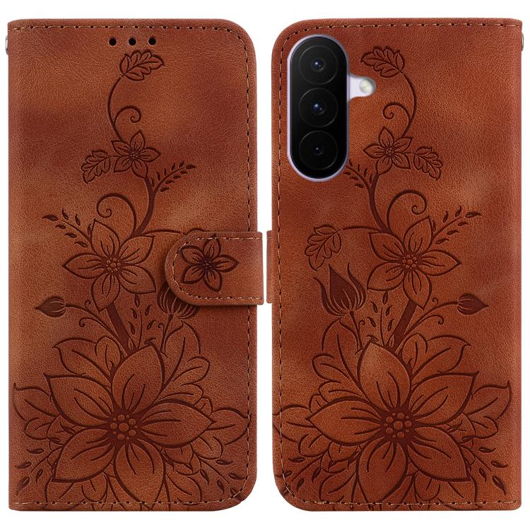 Custodia per telefono in pelle goffrata Lily, For Galaxy A57 5G, For Galaxy A37 5G / A36 5G, For Galaxy A27 5G, For Galaxy A07 4G / A06 4G / 5G