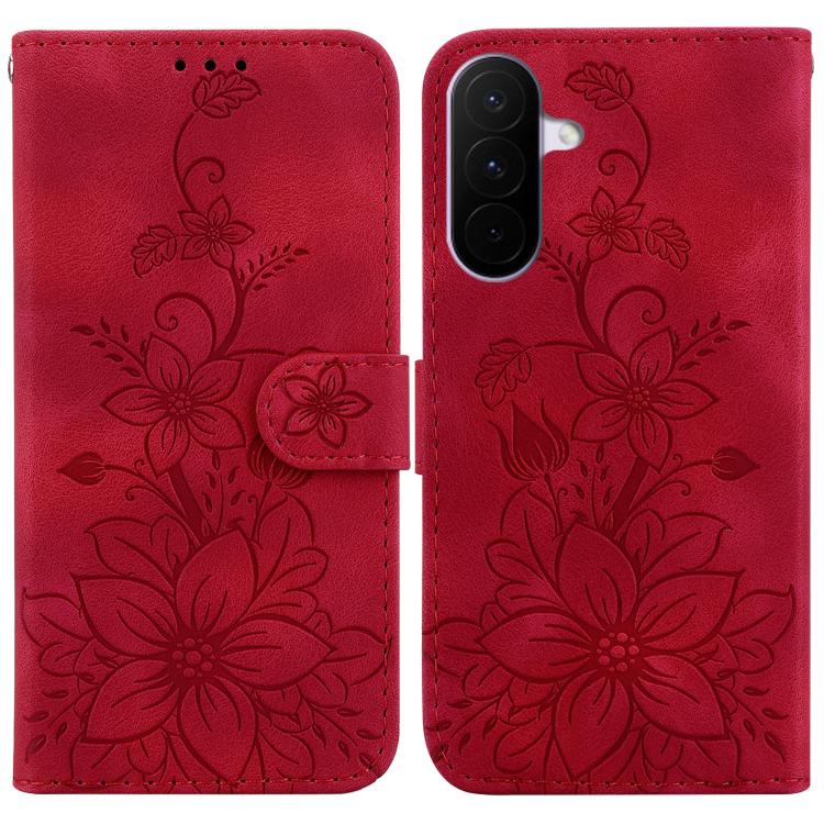 Custodia per telefono in pelle goffrata Lily, For Galaxy A57 5G, For Galaxy A37 5G / A36 5G, For Galaxy A27 5G, For Galaxy A07 4G / A06 4G / 5G