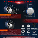 T03 Coppia fari bifocali a LED da 3 pollici per auto, T03