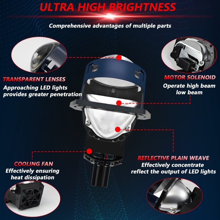 T03 Coppia fari bifocali a LED da 3 pollici per auto, T03
