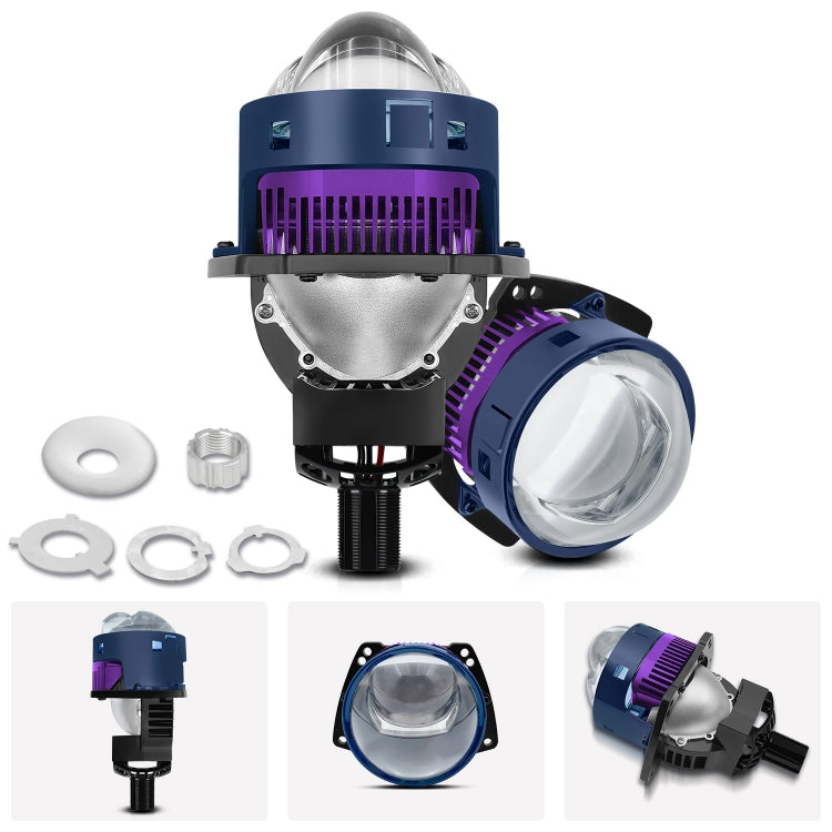 T04 Coppia 3 pollici Bifocal Matrix Light Source LED Lens Headlight, guida a sinistra, T04