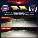 T04 Coppia 3 pollici Bifocal Matrix Light Source LED Lens Headlight, guida a sinistra, T04