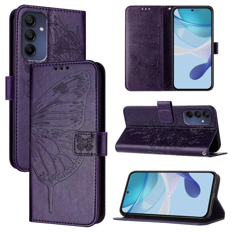 Custodia per telefono in pelle con farfalla in rilievo, For Samsung Galaxy A56 5G Global, For Samsung Galaxy A26 5G Global, For Samsung Galaxy A16 5G