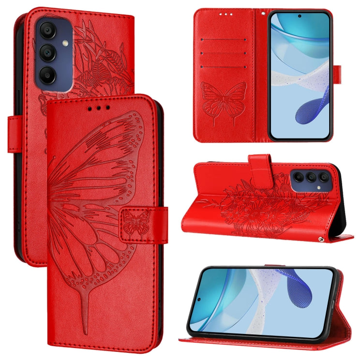 Custodia per telefono in pelle con farfalla in rilievo, For Samsung Galaxy A56 5G Global, For Samsung Galaxy A26 5G Global, For Samsung Galaxy A16 5G