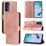 Custodia per telefono in pelle con farfalla in rilievo, For Samsung Galaxy A56 5G Global, For Samsung Galaxy A26 5G Global, For Samsung Galaxy A16 5G