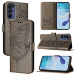 Custodia per telefono in pelle con farfalla in rilievo, For Samsung Galaxy A56 5G Global, For Samsung Galaxy A26 5G Global, For Samsung Galaxy A16 5G