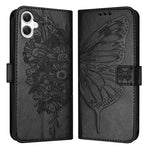 Custodia per telefono in pelle con farfalla in rilievo, For Samsung Galaxy A06 4G