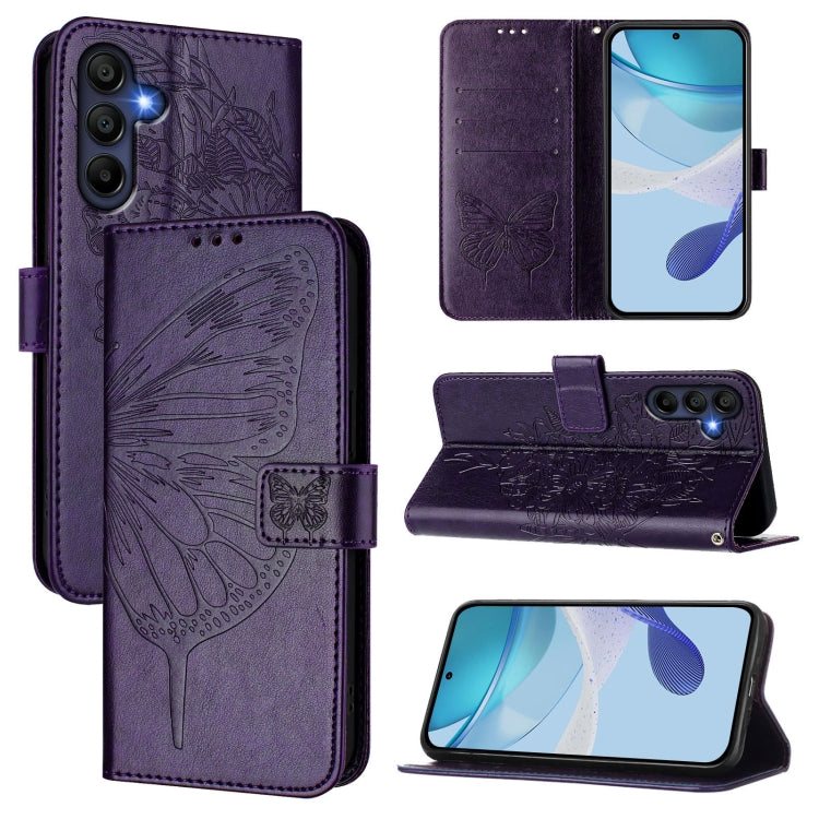 Custodia per telefono in pelle con farfalla in rilievo, For Samsung Galaxy A56 5G Global, For Samsung Galaxy A26 5G Global, For Samsung Galaxy A16 5G