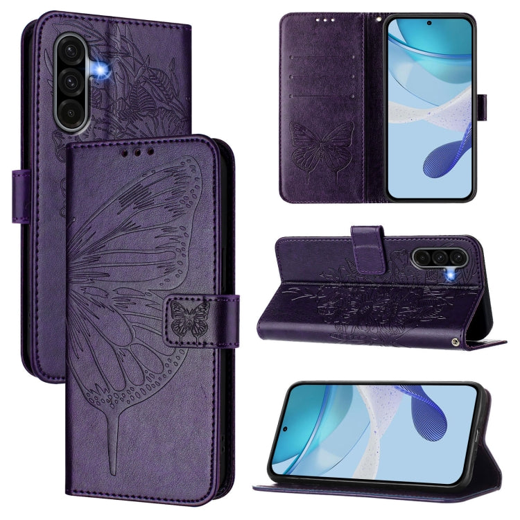 Custodia per telefono in pelle con farfalla in rilievo, For Samsung Galaxy A56 5G Global, For Samsung Galaxy A26 5G Global, For Samsung Galaxy A16 5G