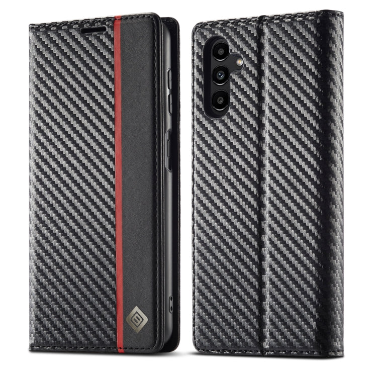 Custodia per telefono in pelle e fibra di carbonio LC.IMEEKE, For Galaxy S26 FE 5G, For Samsung Galaxy S26+ 5G, For Samsung Galaxy S26 Ultra 5G, For Samsung Galaxy S26 5G, For Samsung Galaxy S25 Edge 5G, For Samsung Galaxy S25 5G                       ...