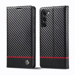 Custodia per telefono in pelle e fibra di carbonio LC.IMEEKE, For Galaxy S26 FE 5G, For Samsung Galaxy S26+ 5G, For Samsung Galaxy S26 Ultra 5G, For Samsung Galaxy S26 5G, For Samsung Galaxy S25 Edge 5G, For Samsung Galaxy S25 5G                       ...