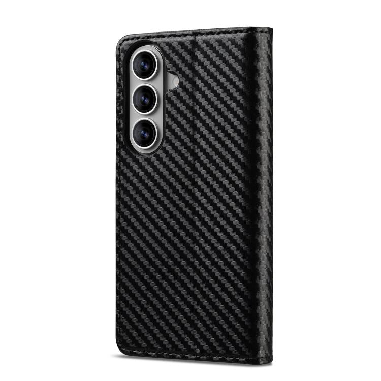 Custodia per telefono in pelle e fibra di carbonio LC.IMEEKE, For Galaxy S26 FE 5G, For Samsung Galaxy S26+ 5G, For Samsung Galaxy S26 Ultra 5G, For Samsung Galaxy S26 5G, For Samsung Galaxy S25 Edge 5G, For Samsung Galaxy S25 5G                       ...