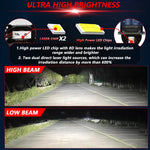 T05 Coppia 3 pollici Bifocale per auto Luce diretta Sorgente LED Lente Faro, Guida a sinistra, T05