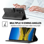 LC.IMEEKE Custodia per telefono in pelle di vitello, For Samsung Galaxy S25 Ultra 5G, For Samsung Galaxy S24 FE 5G
