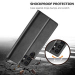LC.IMEEKE Custodia per telefono in pelle di vitello, For Samsung Galaxy S25 Ultra 5G, For Samsung Galaxy S24 FE 5G