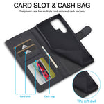 LC.IMEEKE Custodia per telefono in pelle di vitello, For Samsung Galaxy S25 Ultra 5G, For Samsung Galaxy S24 FE 5G