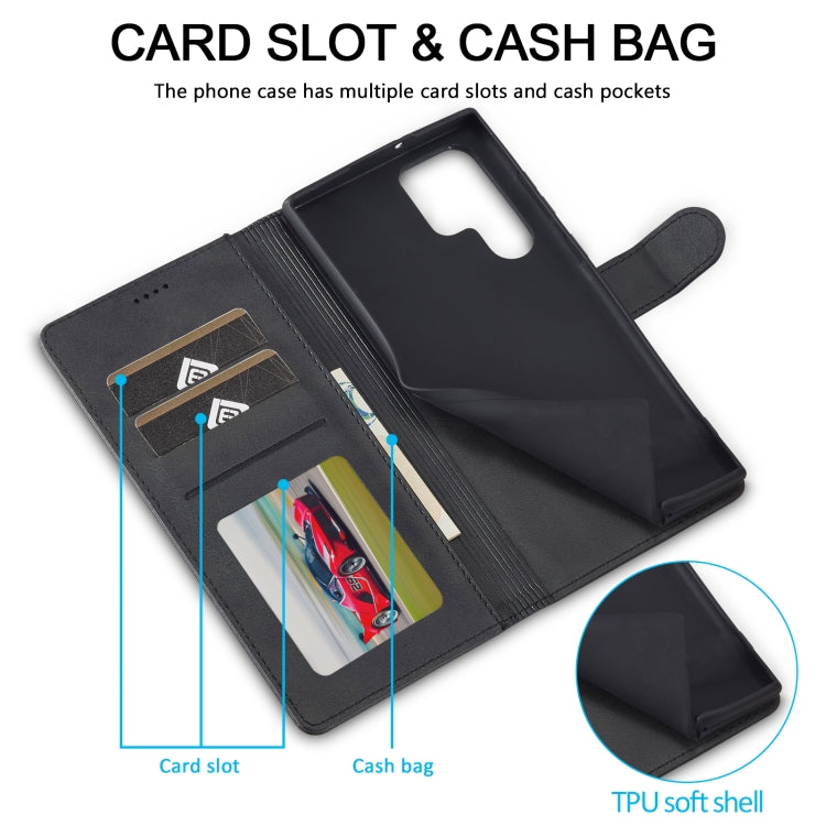 LC.IMEEKE Custodia per telefono in pelle di vitello, For Samsung Galaxy S25 Ultra 5G, For Samsung Galaxy S24 FE 5G