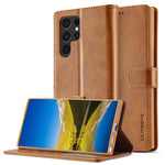 LC.IMEEKE Custodia per telefono in pelle di vitello, For Samsung Galaxy S25 Ultra 5G, For Samsung Galaxy S24 FE 5G