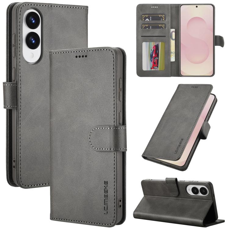 LC.IMEEKE Custodia per telefono in pelle di vitello, For Samsung Galaxy S25 FE 5G, For Samsung Galaxy S25 Edge 5G, For Samsung Galaxy S25 5G, For Samsung Galaxy S25+ 5G