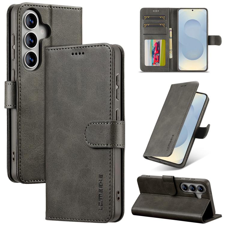 LC.IMEEKE Custodia per telefono in pelle di vitello, For Galaxy S26 FE 5G, For Samsung Galaxy S26+ 5G, For Samsung Galaxy S26 Ultra 5G, For Samsung Galaxy S26 5G