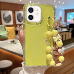 Custodia per telefono a copertura totale in TPU + PC + paillettes glitterate con braccialetto, For iPhone 12 / 12 Pro, For iPhone 12 Pro Max, For iPhone 11 Pro Max, For iPhone 11, For iPhone 11 Pro, For iPhone X / XS