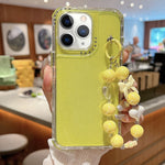 Custodia per telefono a copertura totale in TPU + PC + paillettes glitterate con braccialetto, For iPhone 12 / 12 Pro, For iPhone 12 Pro Max, For iPhone 11 Pro Max, For iPhone 11, For iPhone 11 Pro, For iPhone X / XS