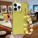 Custodia per telefono a copertura totale in TPU + PC + paillettes glitterate con braccialetto, For iPhone 12 / 12 Pro, For iPhone 12 Pro Max, For iPhone 11 Pro Max, For iPhone 11, For iPhone 11 Pro, For iPhone X / XS