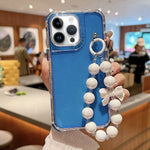 Custodia per telefono a copertura totale in TPU + PC + paillettes glitterate con braccialetto, For iPhone 12 / 12 Pro, For iPhone 12 Pro Max, For iPhone 11 Pro Max, For iPhone 11, For iPhone 11 Pro, For iPhone X / XS