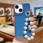 Custodia TPU glitterata con braccialetto per iPhone 14 Pro