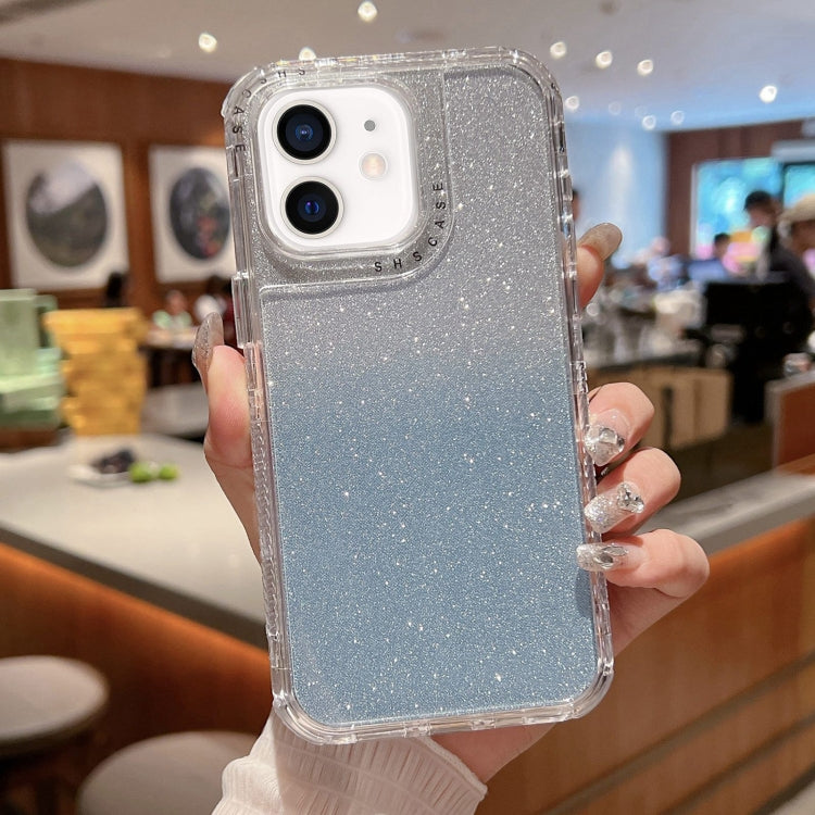 Custodia TPU glitterata a copertura totale per iPhone 13