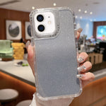 Custodia TPU glitterata a copertura totale per iPhone 13
