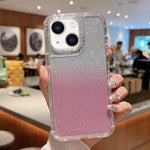 Custodia TPU glitterata a copertura totale per iPhone 13